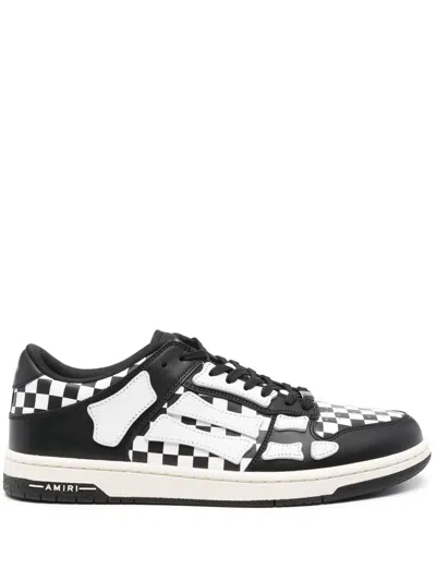 AMIRI SKEL TOP LOW CHECK-PATTERN SNEAKERS