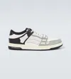 Amiri Multicolor Two-tone Skel Top Low Sneakers In White