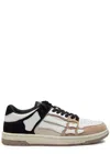 Amiri Skel Top Low Panelled Suede Sneakers In Black