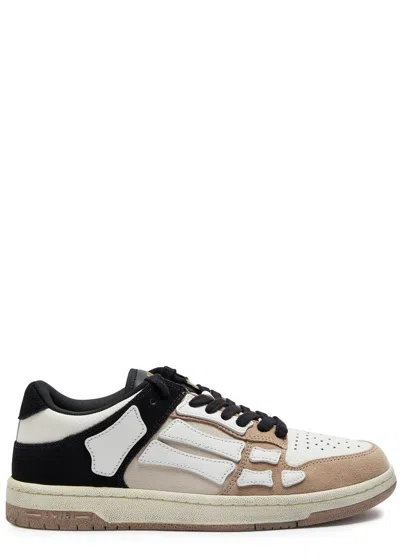 AMIRI AMIRI SKEL TOP LOW PANELLED SUEDE SNEAKERS