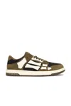 Amiri Panel Sneakers Rubber Sole Low Top In Black
