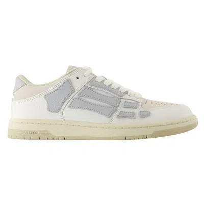 Amiri Skel Top Low Sneakers -  - Leather - Grey In White