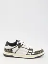 Amiri Quad Skel Panelled Leather Snekaers