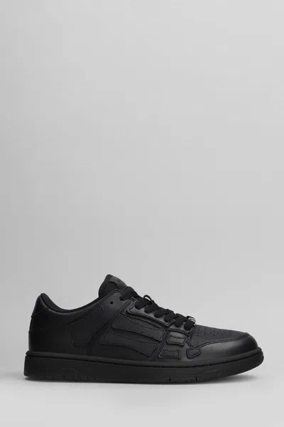 Amiri Cny Skel Top Low Sneakers In Black