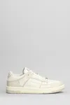 Amiri White & Beige Skel-top Low Sneakers