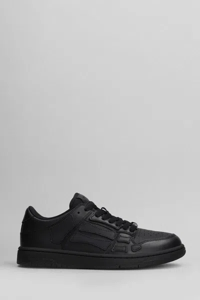 Amiri Cny Skel Top Low Sneakers In Black