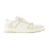 Amiri White & Beige Skel-top Low Sneakers