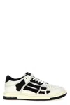 Amiri Skel Top Low Black And White Sneakers With Logo Patch On Thetongue And Contrasting Details On The Si In White