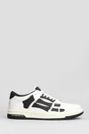 Amiri Skel Top Low Black And White Sneakers With Logo Patch On Thetongue And Contrasting Details On The Si In White