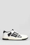 Amiri Skel Top Low Black And White Sneakers With Logo Patch On Thetongue And Contrasting Details On The Si In White