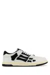 Amiri Skel Top Low Black And White Sneakers With Logo Patch On Thetongue And Contrasting Details On The Si In White