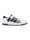 Amiri Skel Top Low Black And White Sneakers With Logo Patch On Thetongue And Contrasting Details On The Si In White
