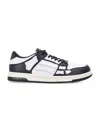 Amiri Mens Black Skel Top Bandana-print Leather Low-top Trainers