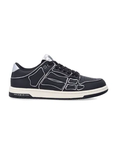 Amiri Skel Top Low Sneakers In Black