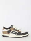 Amiri Low Top Sneakers Contrast Sole In Beige
