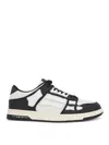 Amiri Mens Black Skel Top Bandana-print Leather Low-top Trainers In Black