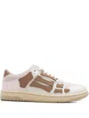 Amiri Skel Top Low Sneakers In Brown