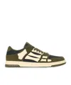 Amiri Panel Sneakers Rubber Sole Low Top In Brown