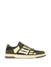 Amiri Panel Sneakers Rubber Sole Low Top In Green