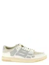 Amiri 'skel Top' Grey Low Top Sneakers With Logo Patch On The Tongue And Logo Lettering On The Heel In Multi