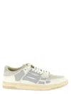 Amiri 'skel Top' Grey Low Top Sneakers With Logo Patch On The Tongue And Logo Lettering On The Heel