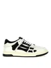 Amiri Tow-tone Leather Skel Sneakers In White