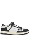 Amiri Mens Black Skel Top Bandana-print Leather Low-top Trainers In White