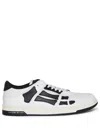 Amiri Skeleton Leather Low-top Sneakers With Distinctive Graphics In White