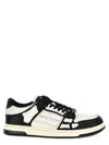 Amiri Multicolor Leather And Fabric Bandana Denim Skel Sneakers