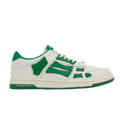 Pre-owned Amiri Skel Top Low 'white Green'