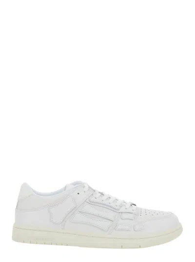 Amiri Skel Top Low Sneakers With Sleek Design In White