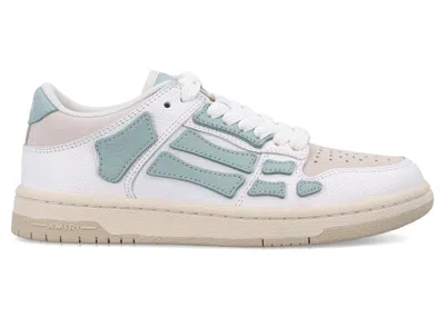 Pre-owned Amiri Skel Top Low (women's) Sneakers In Frosty Green