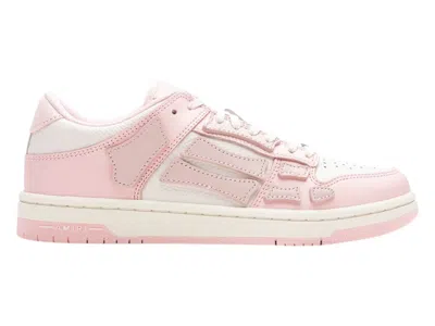 Pre-owned Amiri Skel Top Low (women's) Sneakers In Pink White In Multi