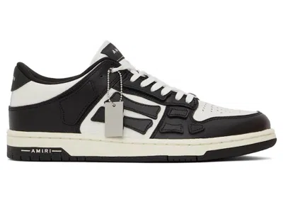 Pre-owned Amiri Skel Top Low (women's) Sneakers In White/black In Multi