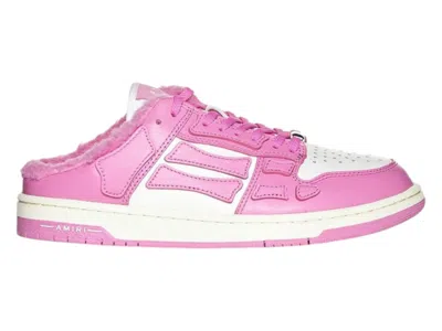 Pre-owned Amiri Skel Top Mule Shearling (women's) Sneakers In Pink