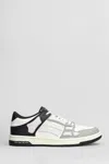 Amiri Multicolor Two-tone Skel Top Low Sneakers In Black