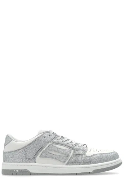 Amiri Skel Top Glitter Panelled Sneakers In Multi