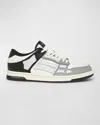 Amiri Multicolor Two-tone Skel Top Low Sneakers In Black White Grey