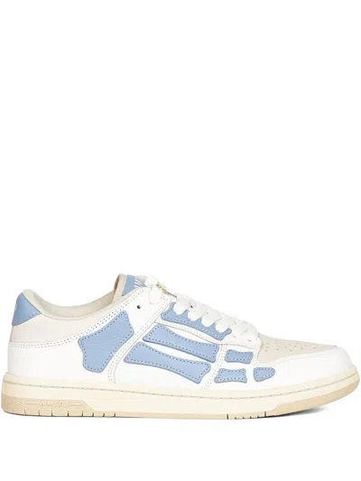 Amiri Skeleton-appliqué Leather Trainers