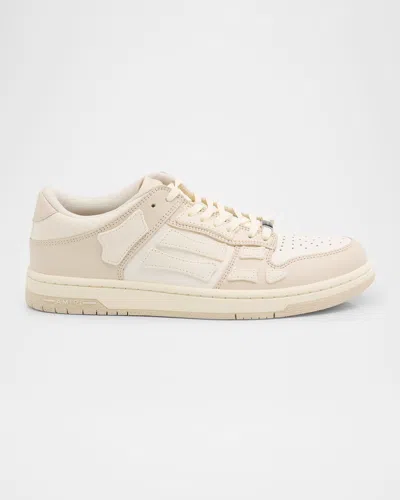 AMIRI SKELETON LOW-TOP LEATHER SNEAKERS