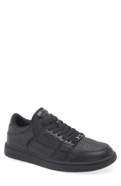 Amiri Cny Skel Top Low Sneakers In Black