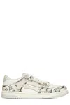 Amiri Off-white Snake Skel-top Low Sneakers In Neutrals