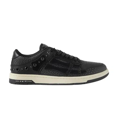 Pre-owned Amiri Skel-top Low 'crystal Studded Black' | Men's Size 42