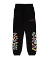 Amiri Sketch-print Cotton Track Pants In Black