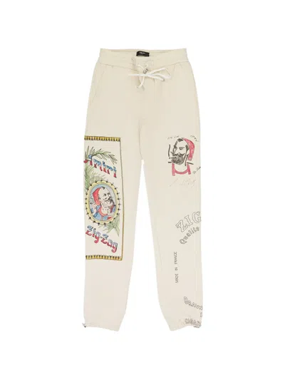 Amiri Sketch Zig-zag Track Pants In Multi