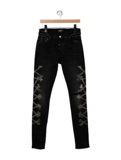 Pre-owned Amiri Skinny Jeans In Black