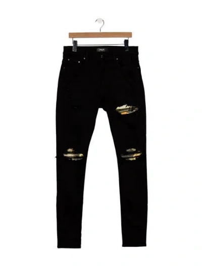 Pre-owned Amiri Skinny Jeans In Black