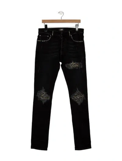 Pre-owned Amiri Skinny Jeans In Black