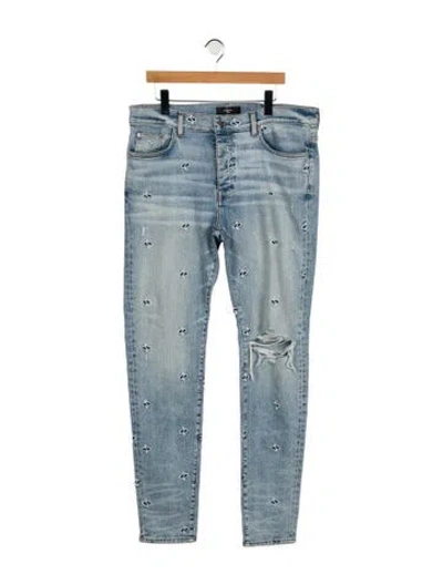 Pre-owned Amiri Skinny Jeans In Blue