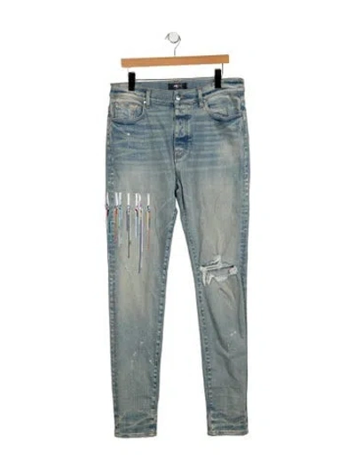 Pre-owned Amiri Skinny Jeans In Blue